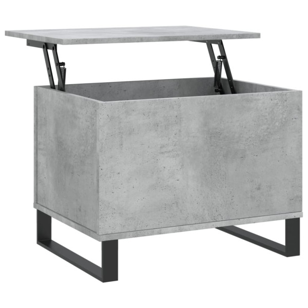 Mesa de centro madera contrachapada gris hormigón 60x44.5x45 cm M 2