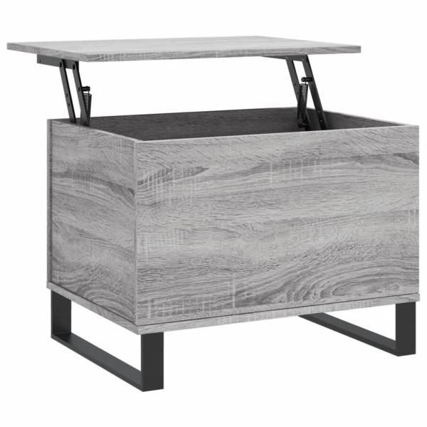 Mesa de centro madera contrachapada gris Sonoma 60x44.5x45 cm M 2