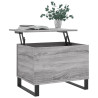 Mesa de centro madera contrachapada gris Sonoma 60x44.5x45 cm 3