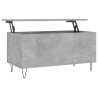 Mesa de centro madera contrachapada gris hormigón 90x44.5x45 cm 2