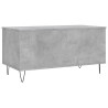 Mesa de centro madera contrachapada gris hormigón 90x44.5x45 cm 5