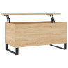 Mesa de centro madera contrachapada roble Sonoma 90x44.5x45 cm 2
