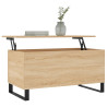 Mesa de centro madera contrachapada roble Sonoma 90x44.5x45 cm 3
