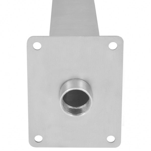 Fuente de piscina de acero inoxidable 50x30x90 cm plateada M 5