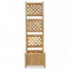 Floreira de jardim com treliça bambu 40 cm 2