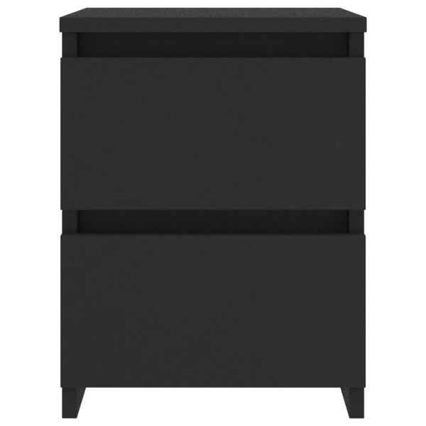 Mesa de cabeceira 30x30x40 cm contraplacado preto M 4