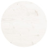 Tampo de mesa redondo Ø40x3 cm madeira de pinho maciça branco 2