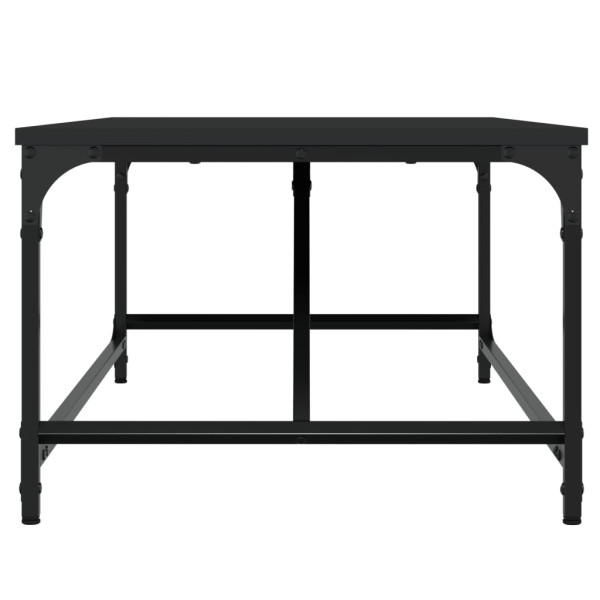 Mesa de centro de madera contrachapada negro 100x50x35 cm M 5