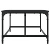 Mesa de centro 100x50x35 cm derivados de madeira preto 5