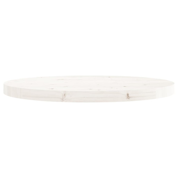 Tablero de mesa redondo madera maciza de pino blanco Ø60x3 cm M 3