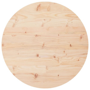 Tablero de mesa redondo madera maciza de pino Ø90x3 cm H