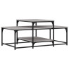 Mesa de centro madera de ingeniería gris Sonoma 102x60x45 cm 2