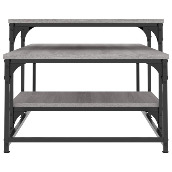 Mesa de centro 102x60x45 cm derivados madeira cinzento sonoma M 5