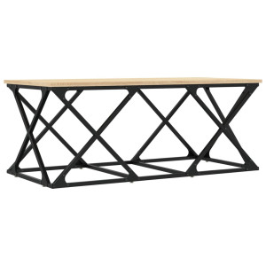 Mesa de centro madera de ingeniería roble Sonoma 100x49x40 cm H