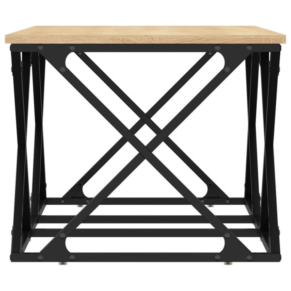 Mesa de centro madeira de engenharia de carvalho Sonoma 100x49x40 cm M 5