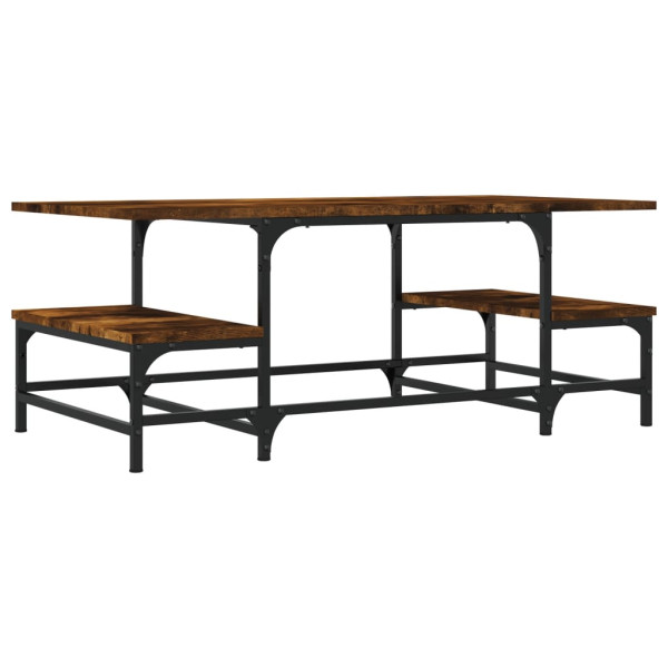 Mesa de centro madera contrachapada roble ahumado 100x50.5x40cm M 2