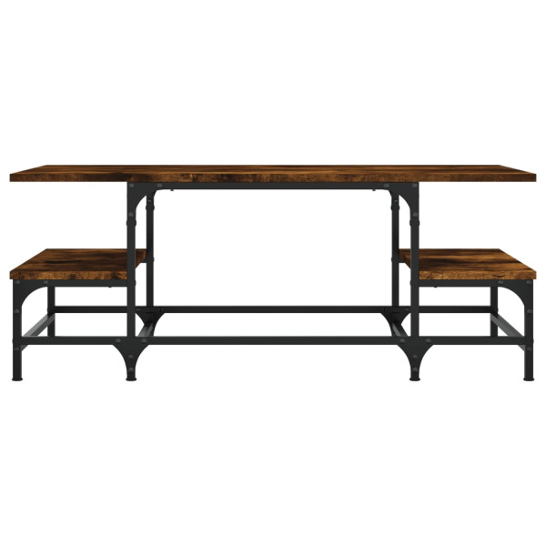 Mesa de centro 100x50.5x40 cm derivados madeira carvalho fumado M 4