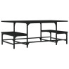Mesa de centro 100x50.5x40 cm derivados de madeira preto 2
