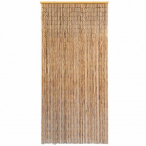 Cortina de porta anti-insetos em bambu 100x220 cm H