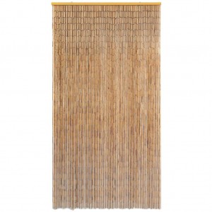 Cortina de porta anti-insetos em bambu 120x220 cm H