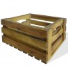 Caja de manzanas de jardín para plantar de madera de acacia 2
