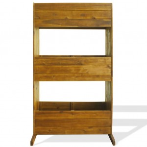 Arriate de 3 niveles madera de acacia maciza H