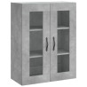 Armario de pared madera ingeniería gris hormigón 69.5x34x90 cm 2