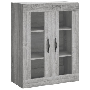 Armario de pared madera ingeniería gris Sonoma 69.5x34x90 cm H