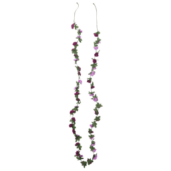 Guirnaldas de flores artificiales 6 uds morado claro 250 cm M 3
