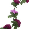 Guirnaldas de flores artificiales 6 uds morado claro 250 cm 5