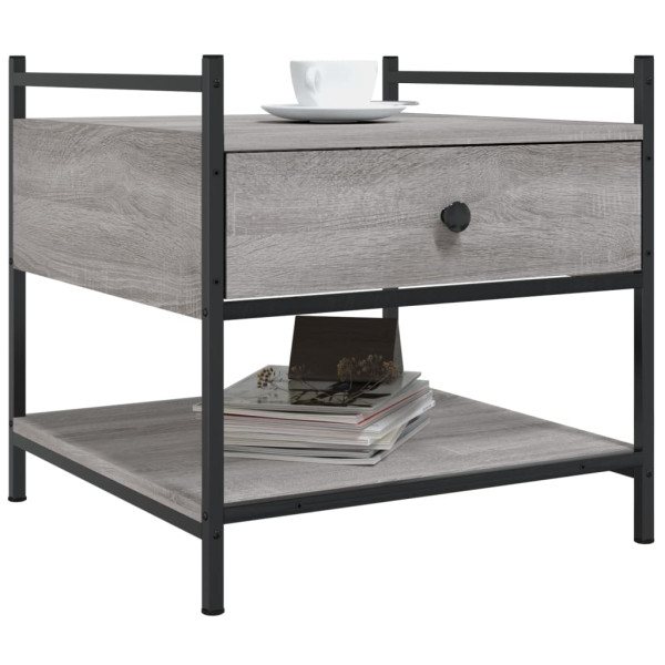 Mesa de centro madera de ingeniería gris Sonoma 50x50x50 cm M 3