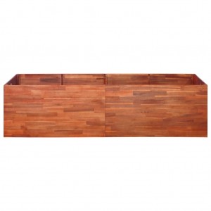 Arriate de madera de acacia 200x50x50 cm H
