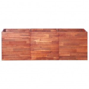 Arriate de madera de acacia 150x50x50 cm H