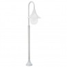 Farola de jardín de aluminio blanca E27 120 cm 1