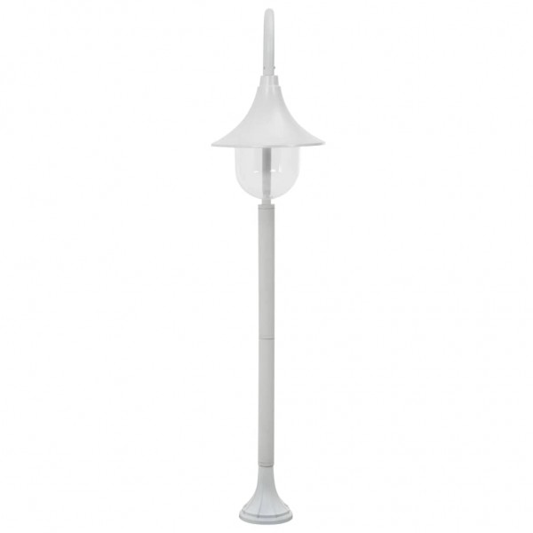 Farola de jardín de aluminio blanca E27 120 cm M 2