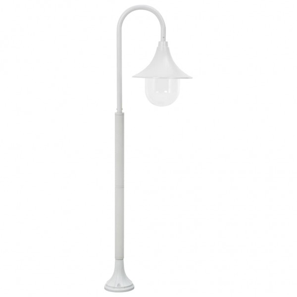 Candeeiro de pé para jardim E27 120 cm alumínio branco M 3