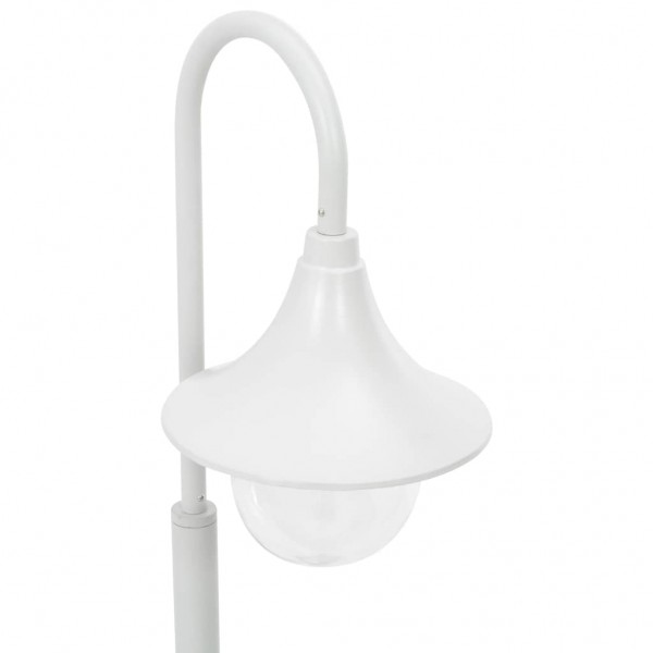 Farola de jardín de aluminio blanca E27 120 cm M 4