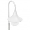 Farola de jardín de aluminio blanca E27 120 cm 4