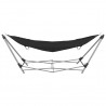 Hamaca con soporte plegable negra 3