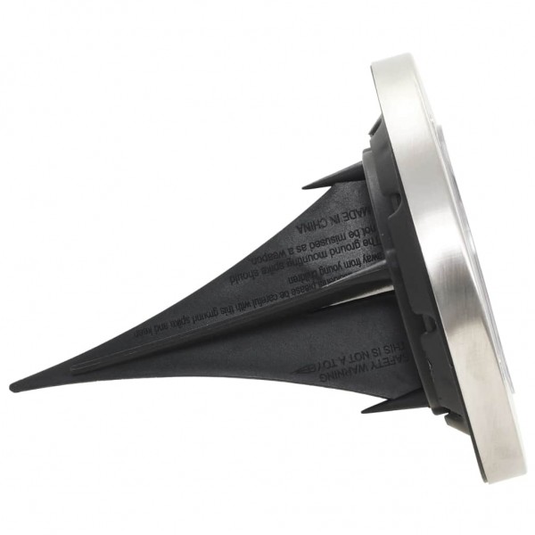 Lámparas solares de suelo 8 unidades luces LED blanco cálido M 5