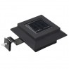 Lámparas solares de exterior LED cuadradas 6 uds 12 cm negro 3