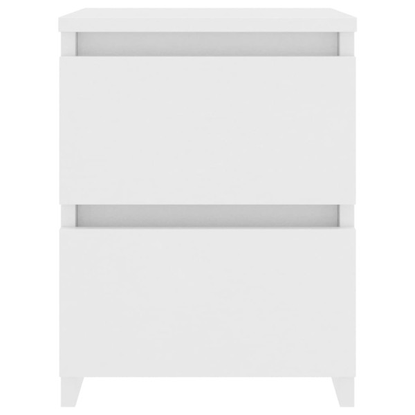 Mesa de cabeceira 30x30x40 cm contraplacado branco M 2