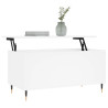 Mesa de centro 90x44.5x45 cm derivados de madeira branco 4