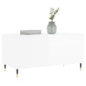 Mesa centro 90x44.5x45 cm derivados de madeira branco brilhante 4