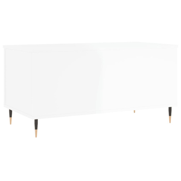 Mesa centro 90x44.5x45 cm derivados de madeira branco brilhante M 5