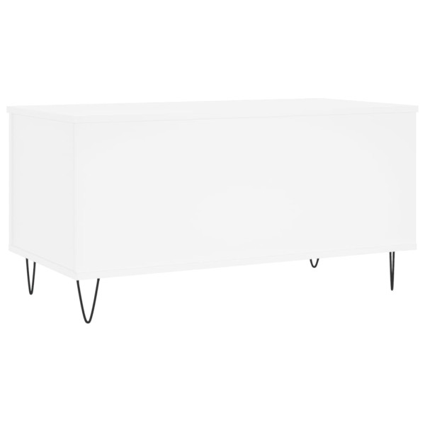 Mesa de centro madera contrachapada blanco 90x44.5x45 cm M 5