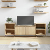 Mueble para TV madera contrachapada roble Sonoma 160x35x55 cm 1