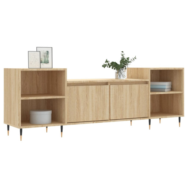 Mueble para TV madera contrachapada roble Sonoma 160x35x55 cm M 3