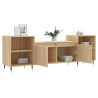 Mueble para TV madera contrachapada roble Sonoma 160x35x55 cm 4