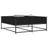 Mesa de centro madera de ingeniería negro 100x99x40 cm 3